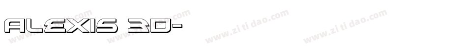 Alexis 3D字体转换